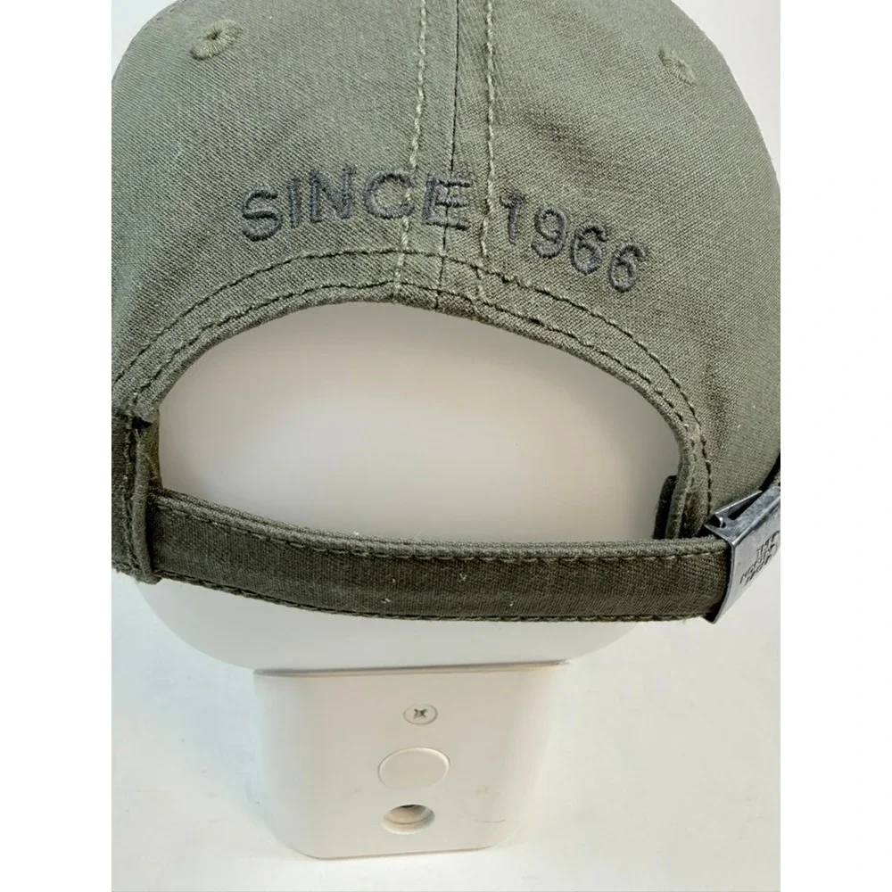 The North Face Baseball Cap Cotton Twill Mens Olive Green One Size Adjustable